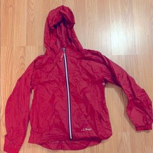LLBean kids rain jacket